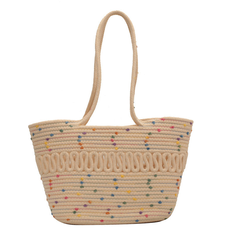 Cute Straw Woven Beach Shoulder Bag