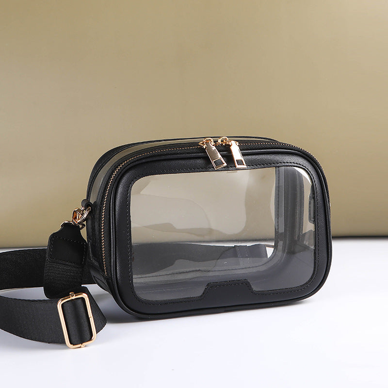 Clear Window Stadium Crossbody Bag
