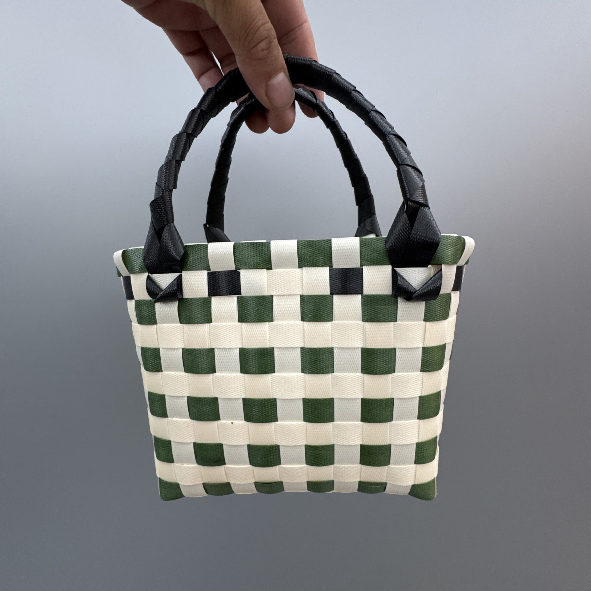 Plastic Woven Small Square Handbag Souvenir Bag
