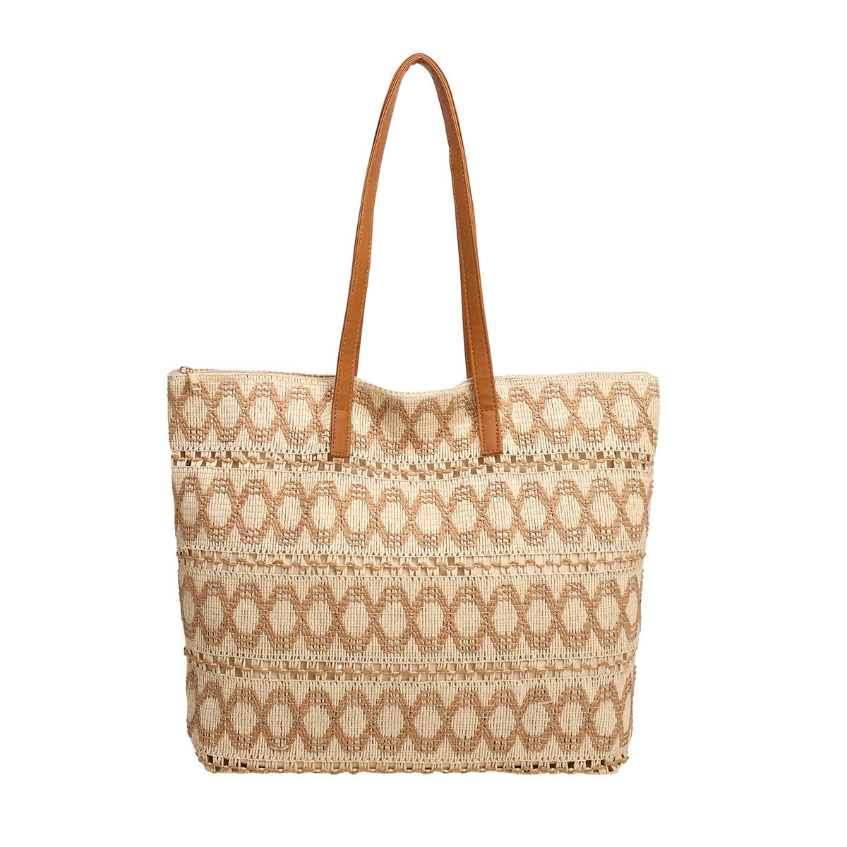 Women Trendy Woven Shoulder Large Tote Beach 2026 New Commute Straw Bag