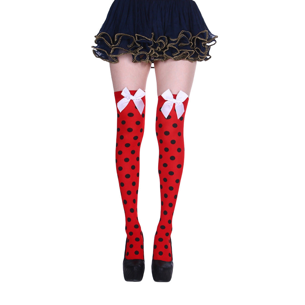 Christmas Halloween Party Knee high Socks Cosplay Apparel Accessories