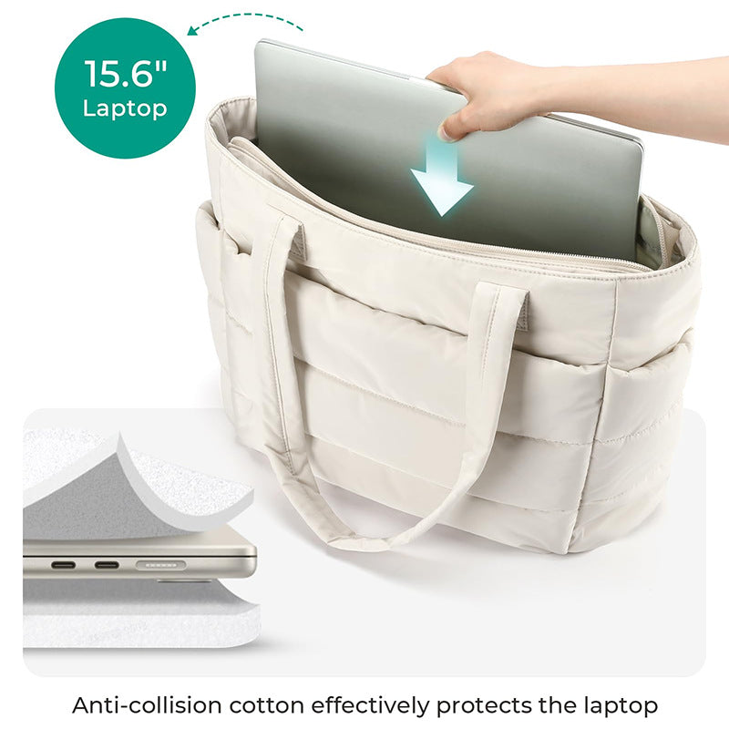 Women's Large Capacity Multi-Compartment Tote Bag