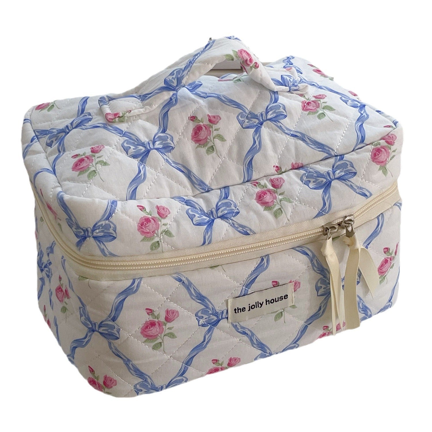 Multi-Pattern Palace Quilted Cosmetic Clutch and Octagonal Set
