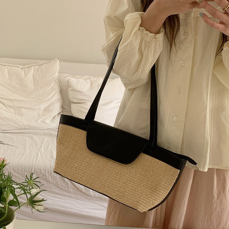 Straw Woven Summer Beach Tote Shoulder Bag