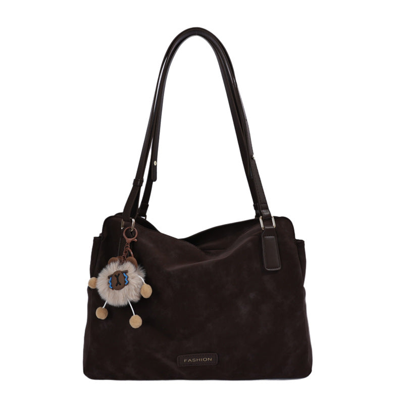 Cozy Suede Large Capacity Shoulder Bag