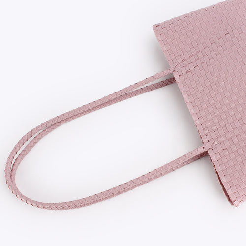 Colorful Lightweight Woven PVC Shoulder Tote Bag