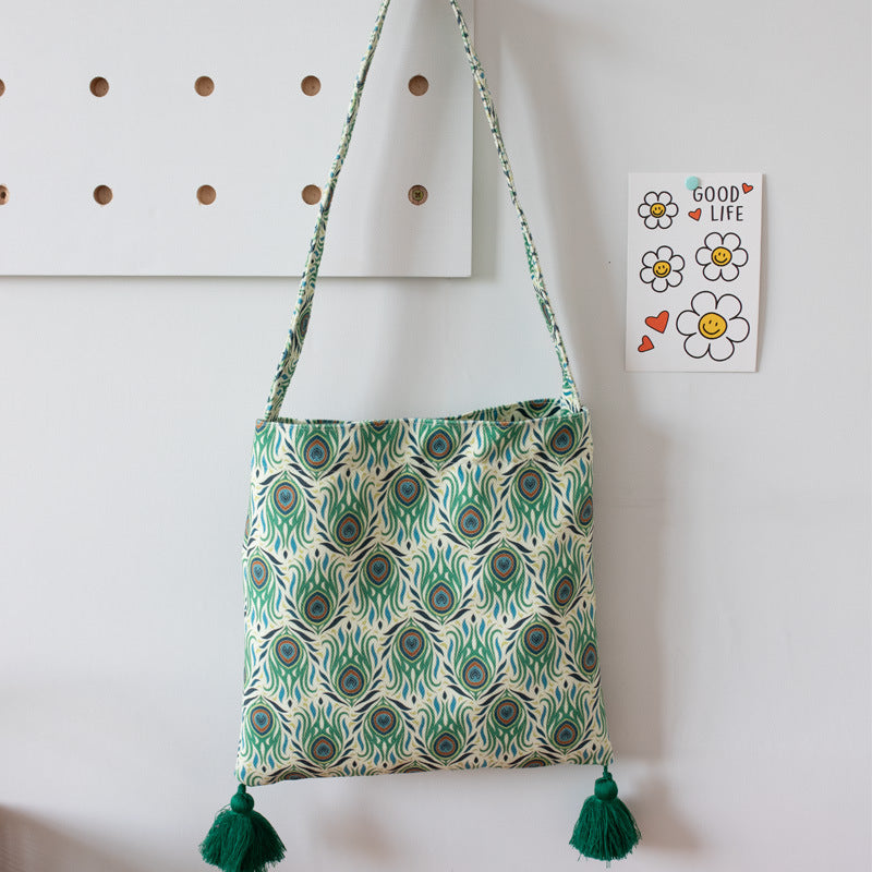 Ethnic Pattern Unique Artistic Canvas Shoulder Bag