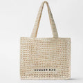 Fairy Hollow Straw One Shoulder Woven Beach Bag