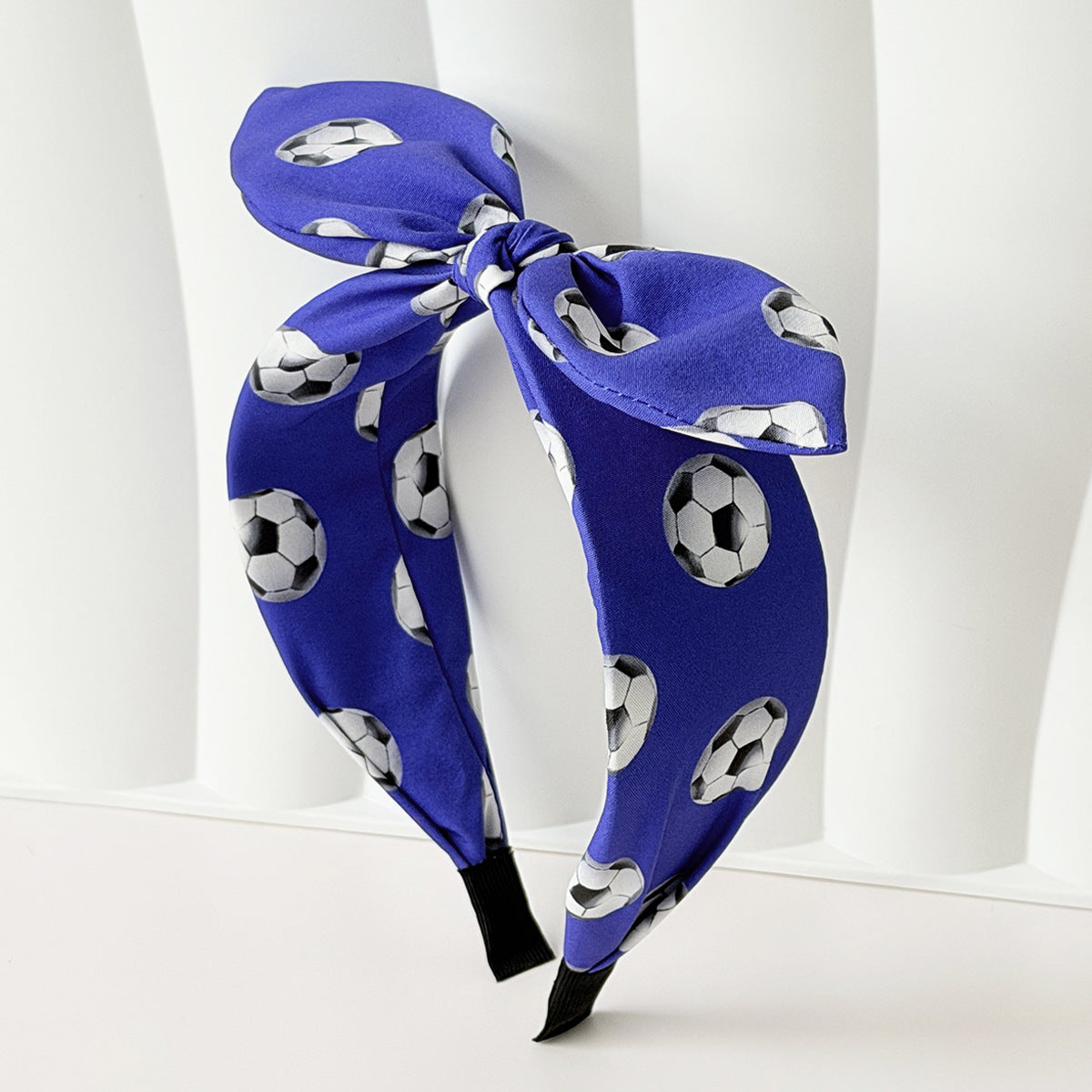 World Cup Football Print Rabbit Ear Bow Headband