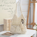 Crochet Cotton Woven Tassel Large Capacity Casual Armpit Commuter Bag