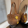 Women Handmade Woven 2026 Spring New Trendy Large Tote Beach Shoulder Bag