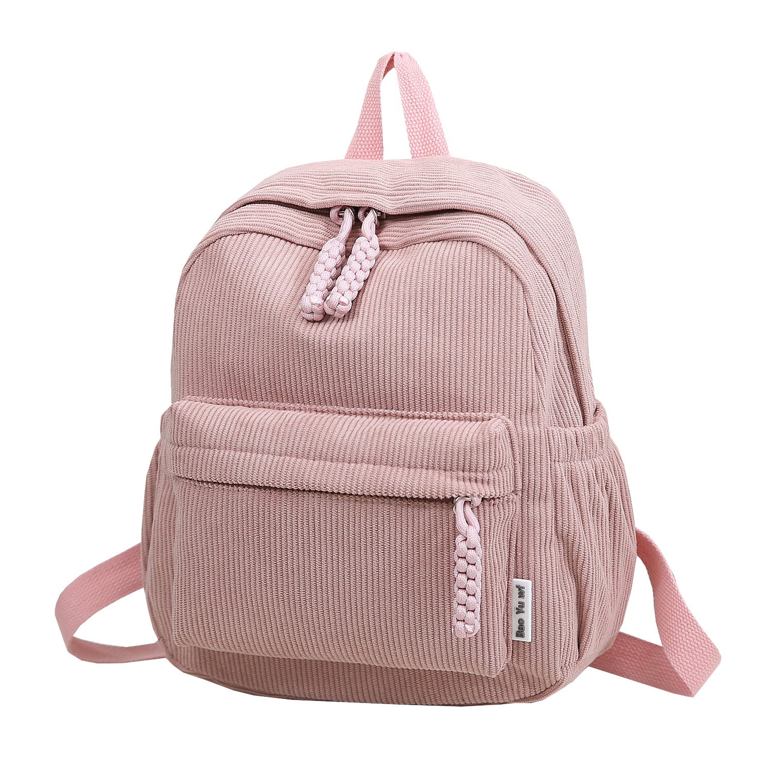Women 2026 Corduroy Backpack, Mini Student School Bag