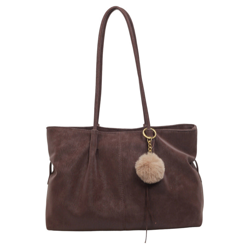 Soft PU Leather Carryall Tote Bag