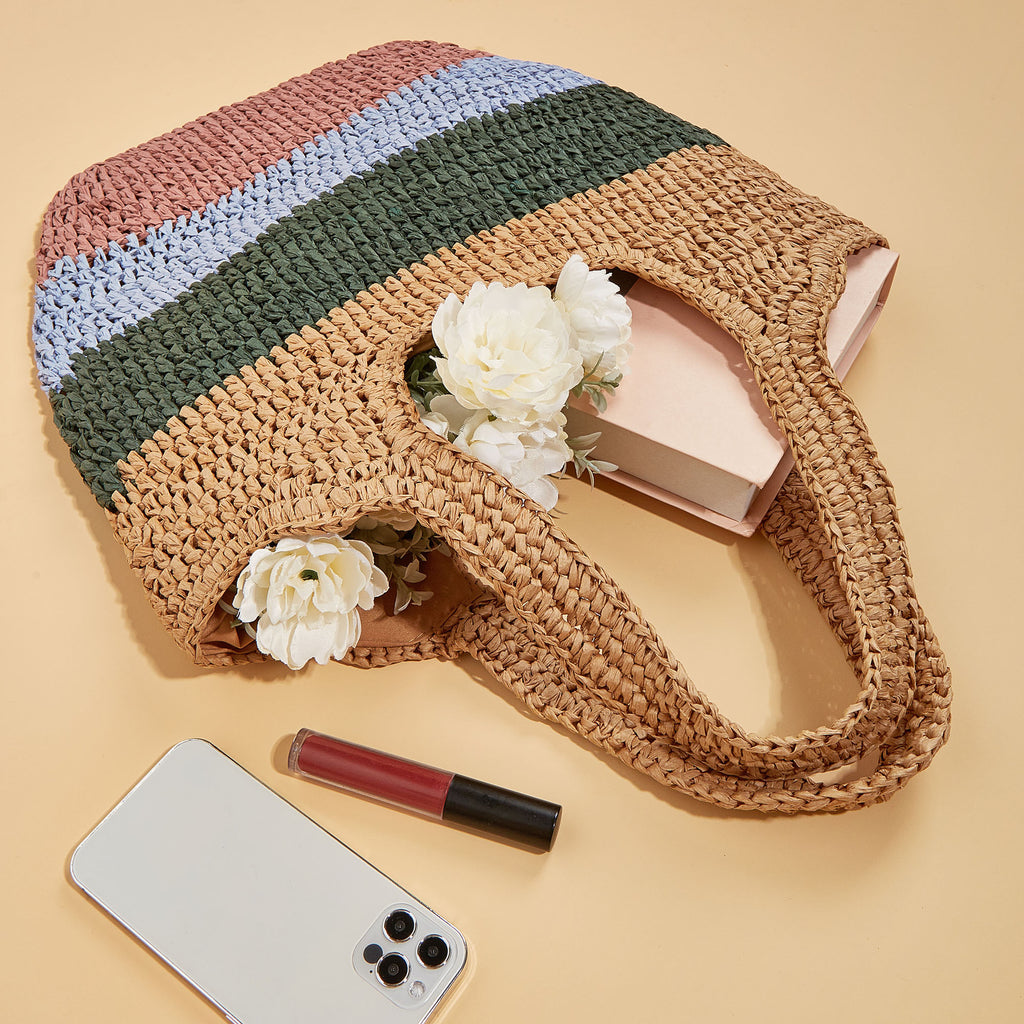 Handmade Forest Woven Large Capacity Beach Straw Bag