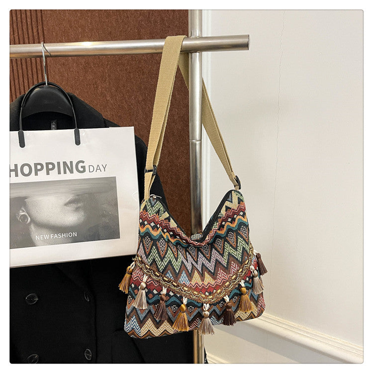 Women Large Ethnic 2026 New Chinese Vintage Shoulder Crossbody Bag