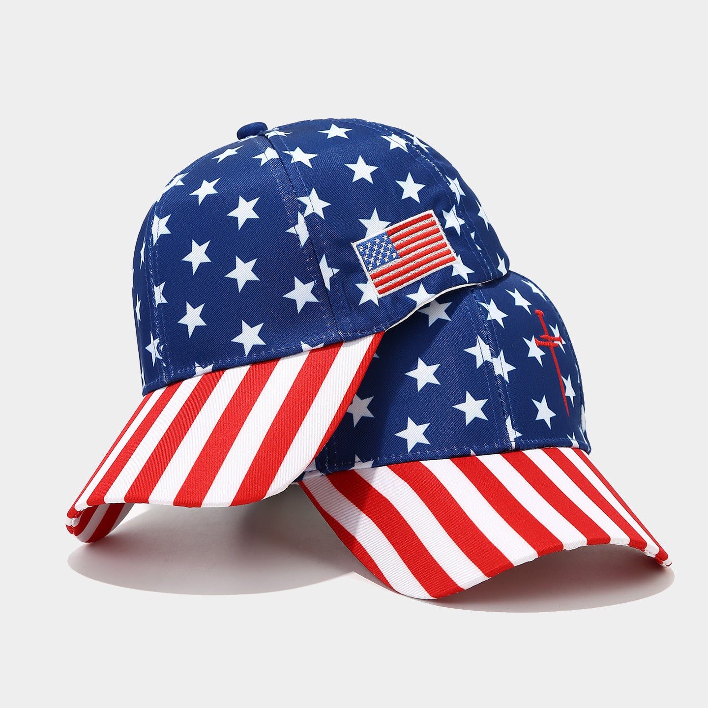 Independence Day Striped Star Baseball Cap