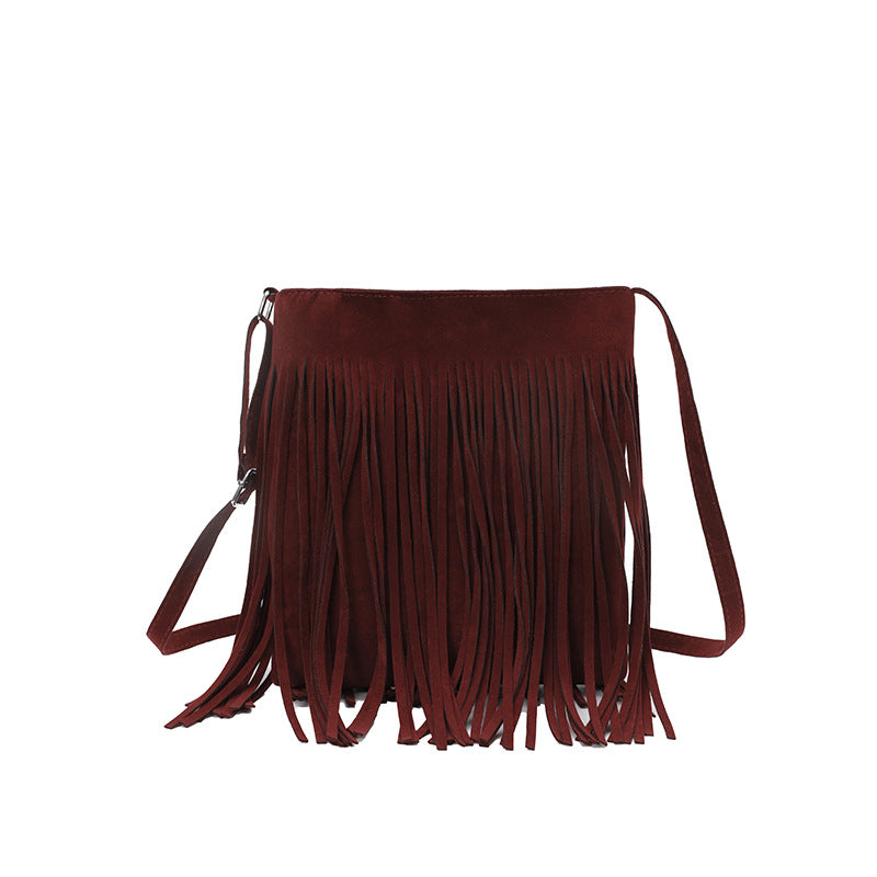 Women Tassel Crossbody Shoulder Bag