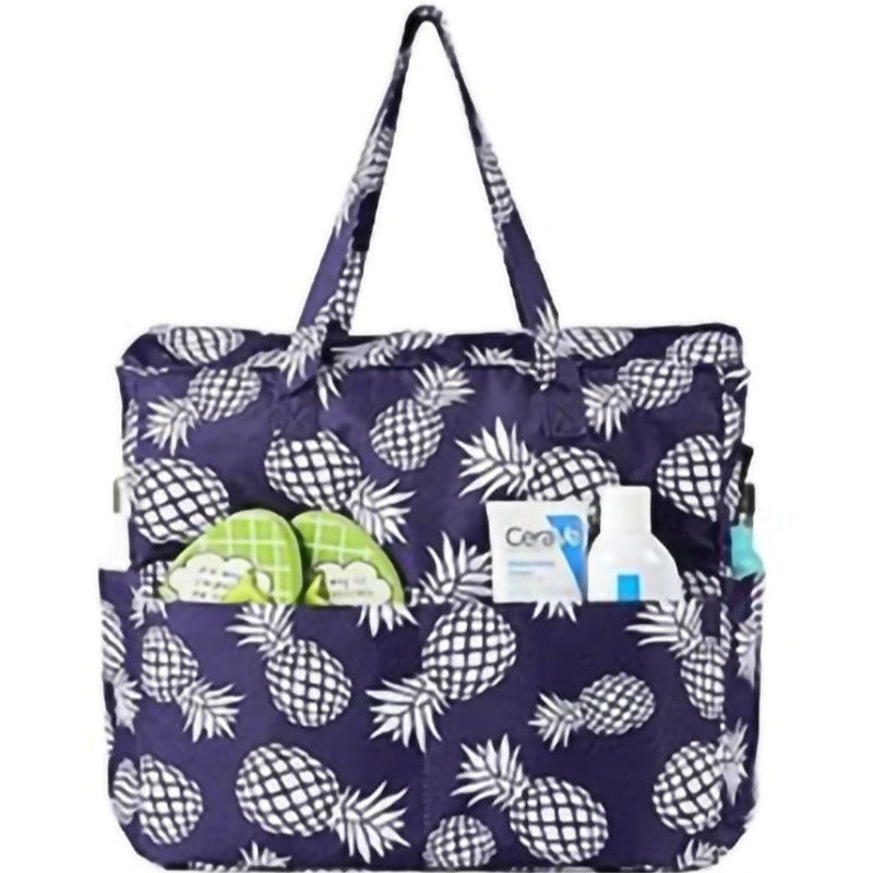 Large-Capacity Beach Travel Hand-Printed Storage Bag