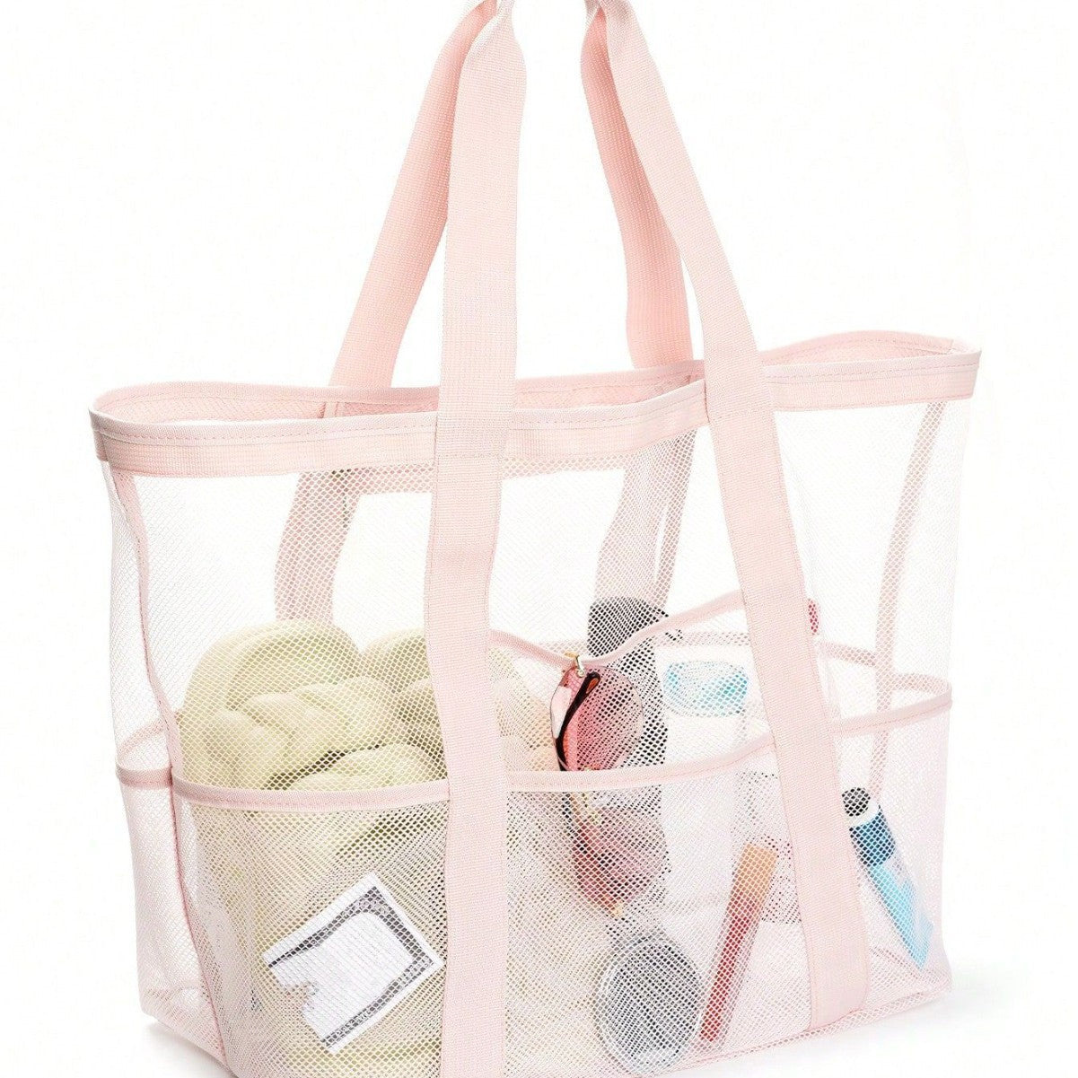 Large Capacity Mesh Beach Swimsuit Storage Bag