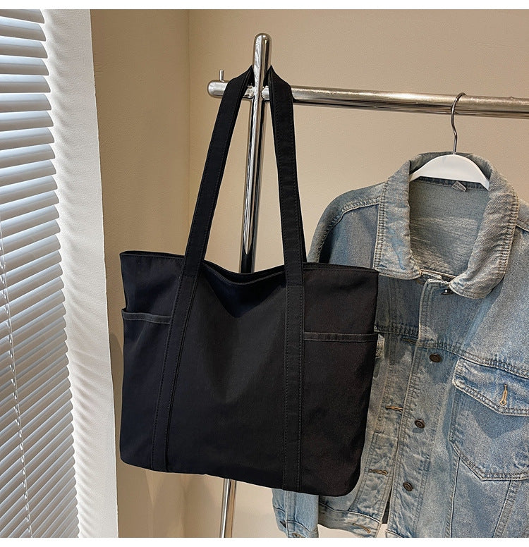 Women Color Block Tote 2026 New Large Fashion Handheld Shoulder Bag