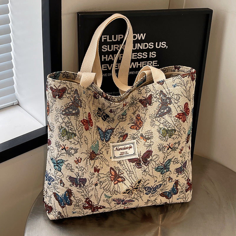 Canvas Commuter Tote Shoulder Mommy Bag