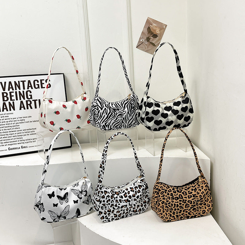 Leopard Print Underarm Bag