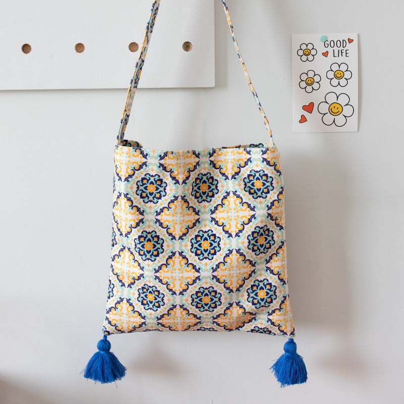 Ethnic Pattern Unique Artistic Canvas Shoulder Bag
