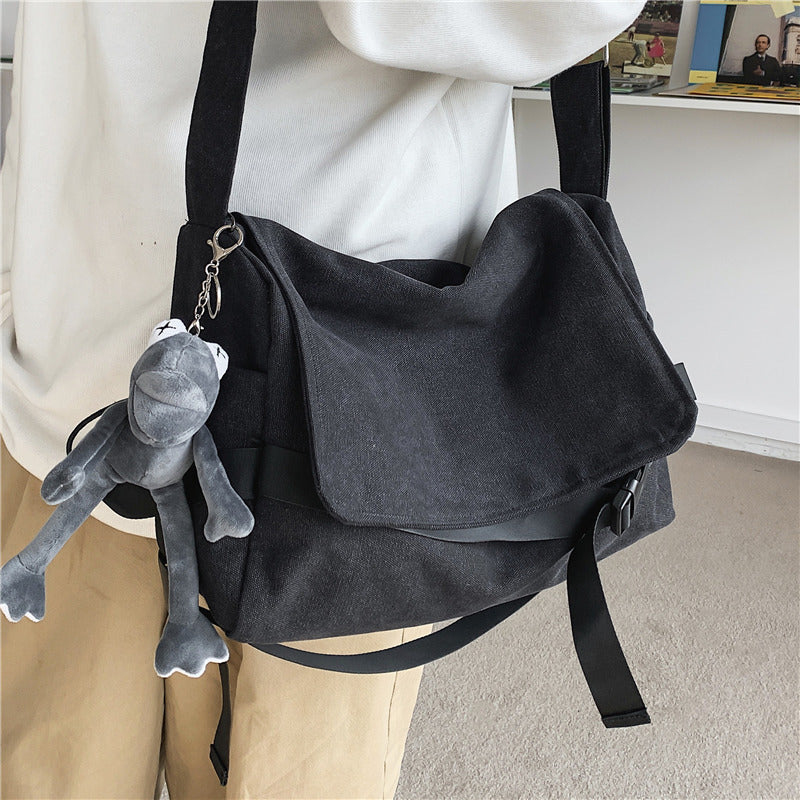 Canvas Large Capacity Messenger Shoulder Bag