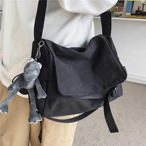 Canvas Large Capacity Messenger Shoulder Bag