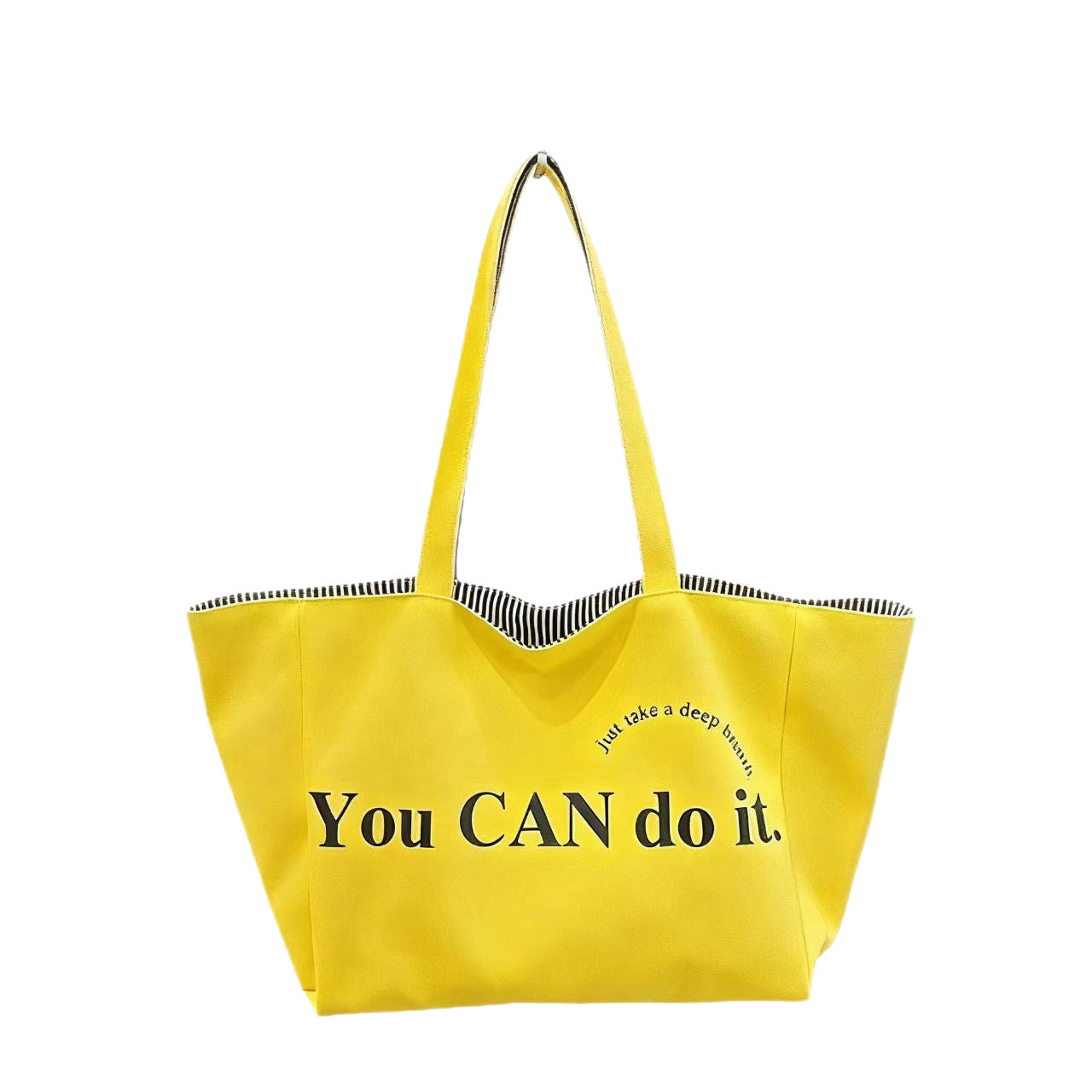 Casual Double-Sided Letter Large Capacity Tote Bag