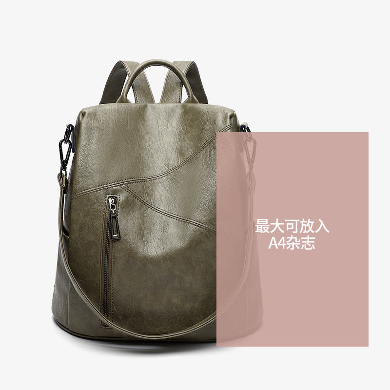 Korean Style Fashionable Backpack For Women, Simple And Easy To Wear, 2026 Spring New Product, Large Capacity Anti-Theft Backpack, Casual Travel Bag