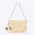 Dropshipping New Style Simple Fashion Handmade Paper Rope Woven Bag Seaside Vacation Beach Bag Daily Casual Women'S Bag