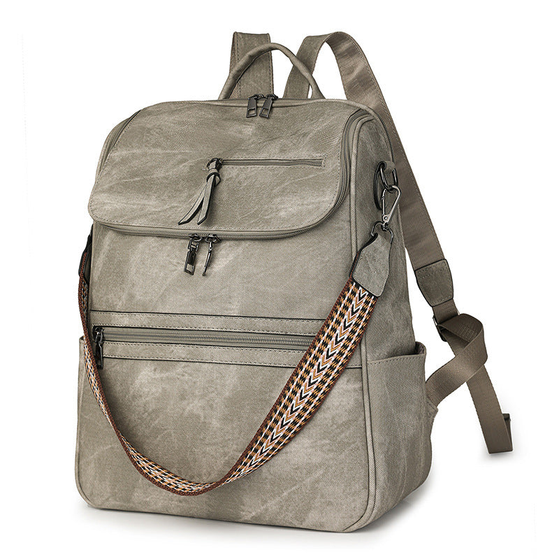 Women 2026 High-End PU Backpack, Lightweight Large Capacity Travel Bag