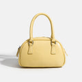 Metallic Mini Silver PU Leather Crossbody Boston Bag