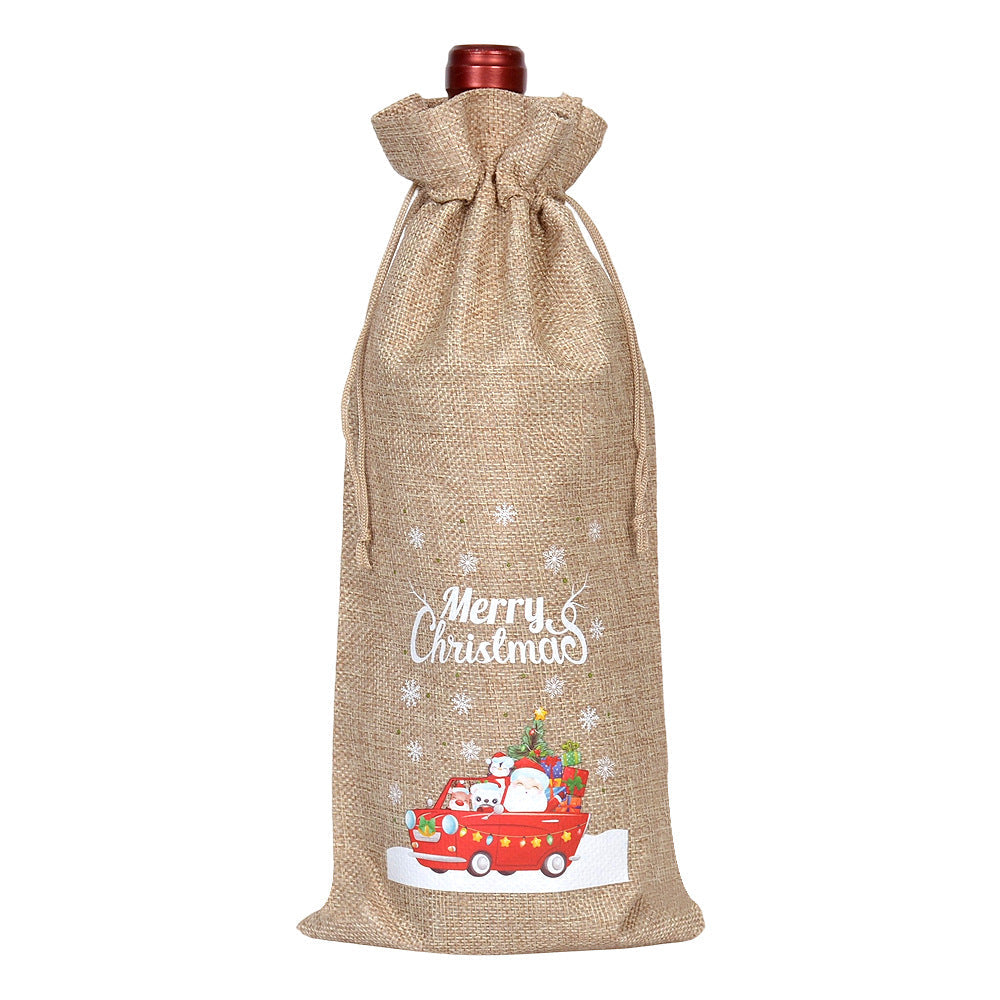 Buffalo Plaid Christmas Drawstring Holiday Gift Bags