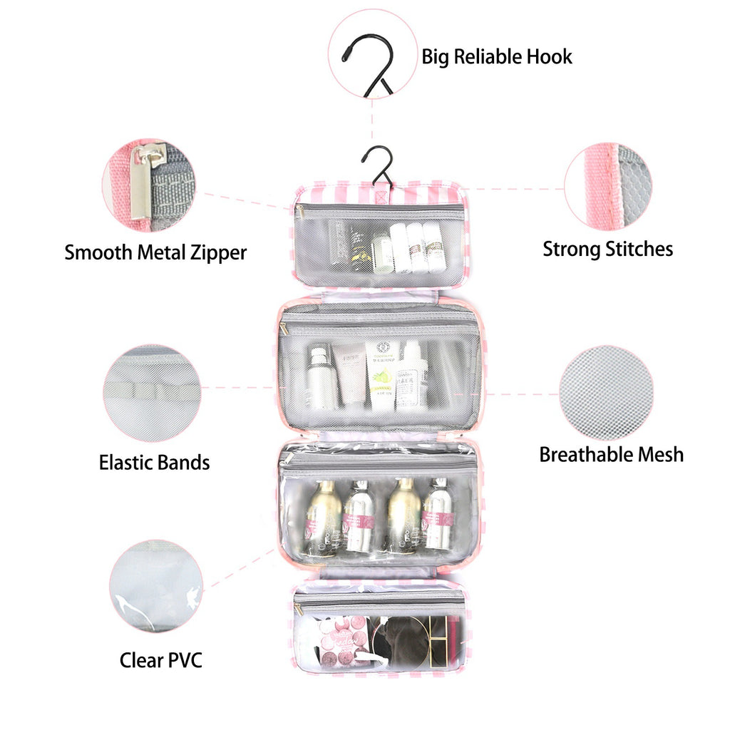 Four-Fold Dry-Wet Separation Travel Toiletry Bag
