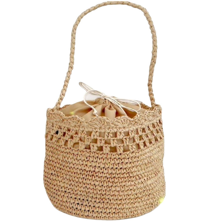 Women Resort Style Straw Woven Bag, Large Capacity Fashion Underarm Shoulder Bag