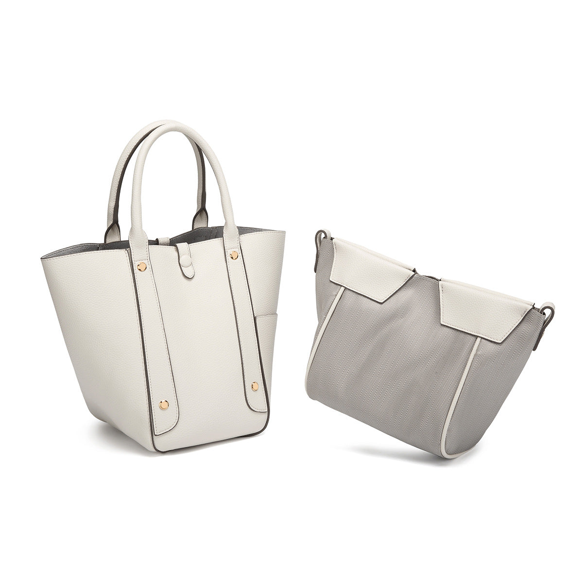 Genuine Leather Vegetable Basket Shoulder Bag