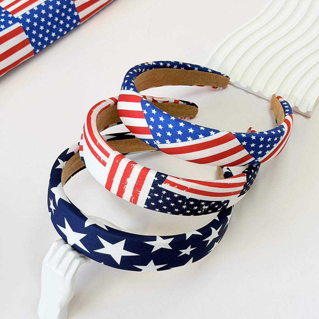 Independence Day Stars Stripes Sponge Headband