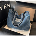 New Denim Shoulder Large Shopping Mom Artistic Student Commute Bag