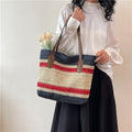 Large Capacity Straw Vegetable Basket Tote Bag