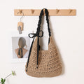Large Capacity Hollow Bow Straw Beach Bag
