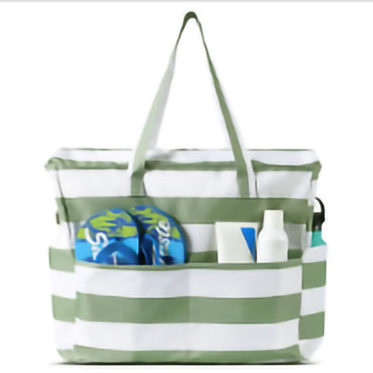 Large-Capacity Beach Travel Hand-Printed Storage Bag