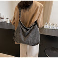 Women Denim Versatile Crossbody Shoulder Tote Bag
