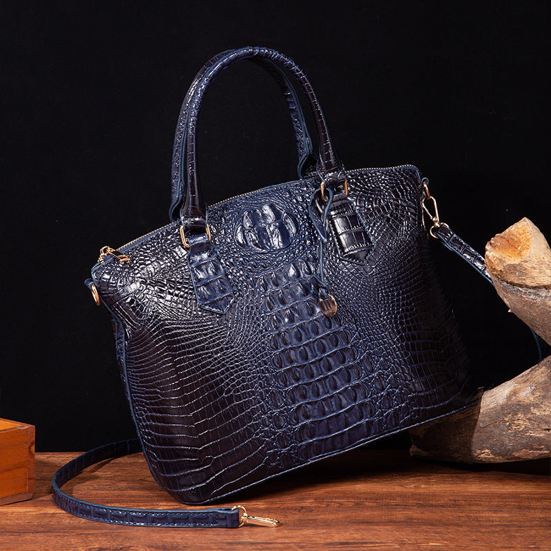 Portable Crossbody Retro Multi-Color Crocodile Pattern Bag