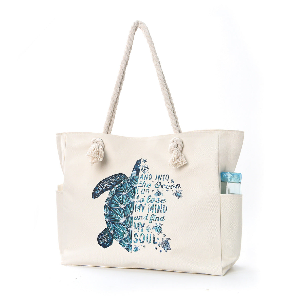 Women Large Capacity Beach Canvas Underarm Bag