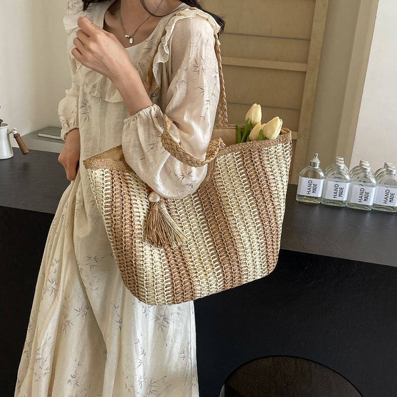 Women Fashion Minimalist Unique Large Summer Shoulder Tote Bag