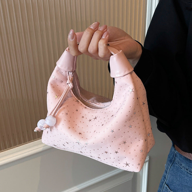 Star Bucket Bag Simple Crossbody Commuter Handbag