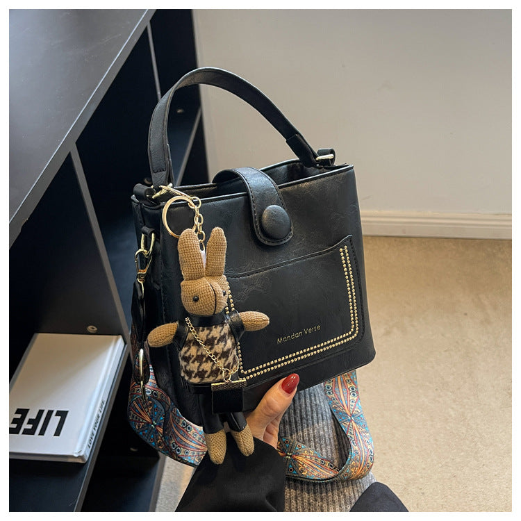 Women Vintage Premium New Fashion Shoulder Crossbody Handheld Bucket Bag