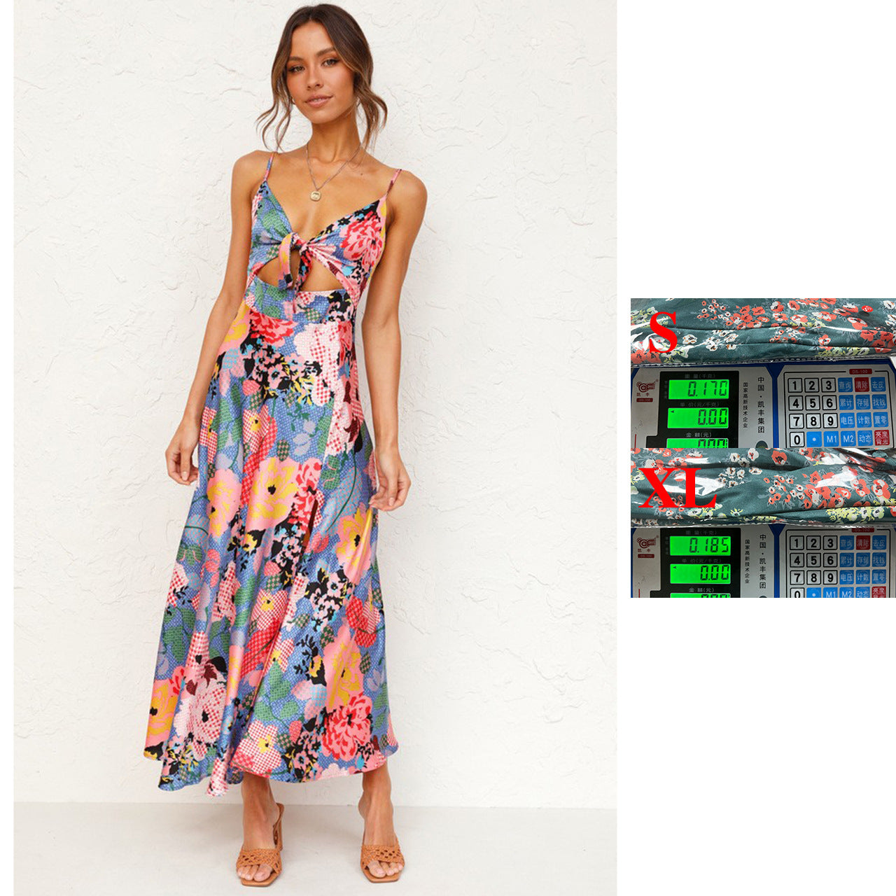 Small Floral Print Fresh Sweet Suspender Dress
